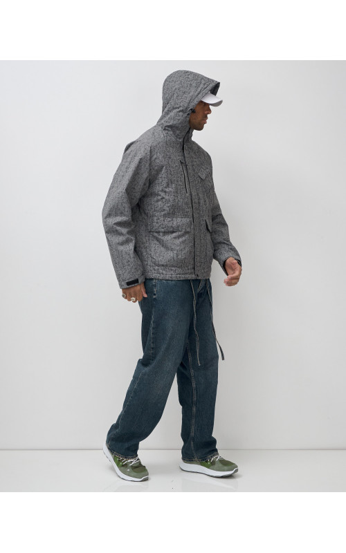 Мужская спортивная куртка для весны и осени, серая. в Тюмени