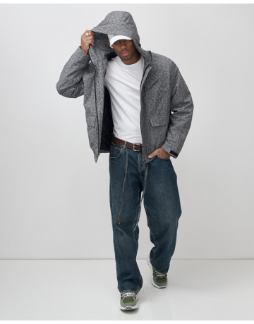 Мужская спортивная куртка для весны и осени, серая. в Тюмени