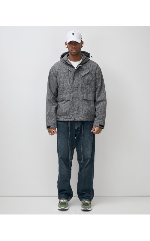 Мужская спортивная куртка для весны и осени, серая. в Тюмени