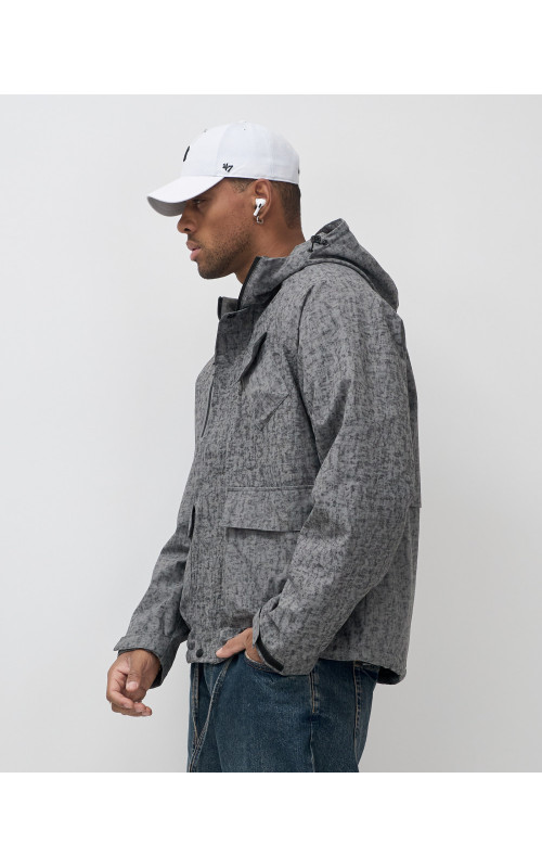 Мужская спортивная куртка для весны и осени, серая. в Тюмени