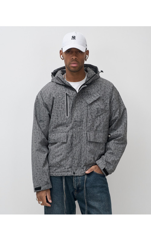 Мужская спортивная куртка для весны и осени, серая. в Тюмени