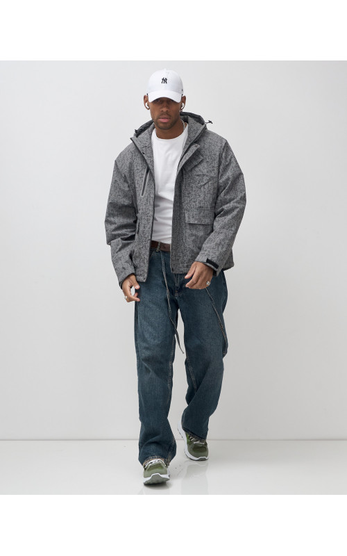 Мужская спортивная куртка для весны и осени, серая. в Тюмени