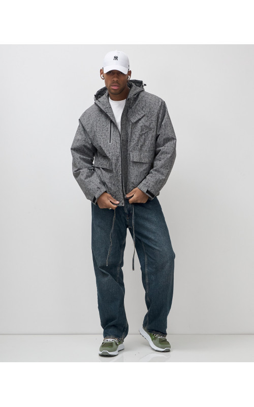 Мужская спортивная куртка для весны и осени, серая. в Тюмени