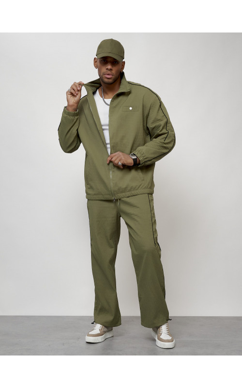 Мужской модный спортивный костюм цвета хаки для активного отдыха в Тюмени