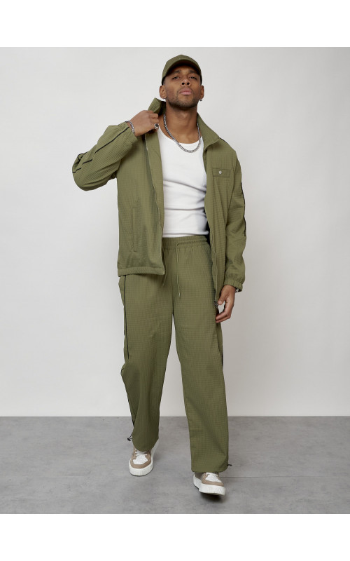 Мужской модный спортивный костюм цвета хаки для активного отдыха в Тюмени