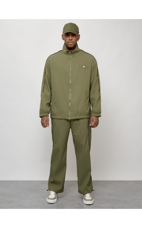 Мужской модный спортивный костюм цвета хаки для активного отдыха в Тюмени