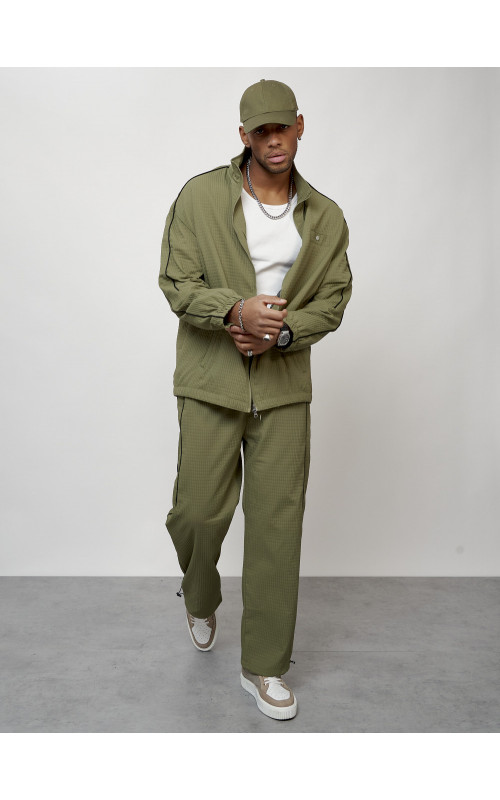Мужской модный спортивный костюм цвета хаки для активного отдыха в Тюмени