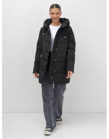 Женская утеплённая куртка с капюшоном для осени и зимы, свободный покрой.