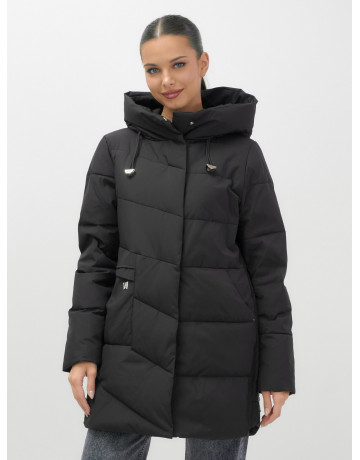 Женская утеплённая куртка с капюшоном для осени и зимы, свободный покрой.