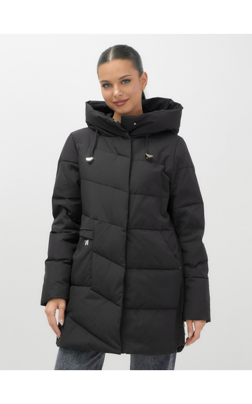 Женская утеплённая куртка с капюшоном для осени и зимы, свободный покрой.