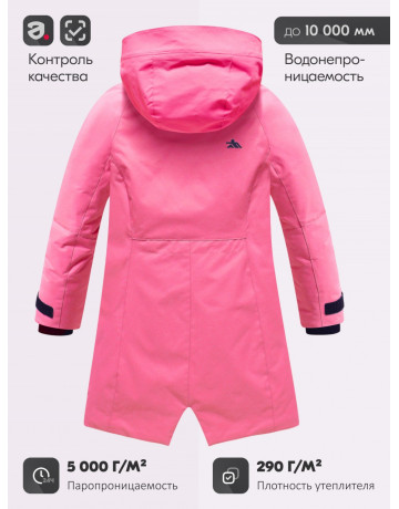 Зимняя парка для девочки-подростка с регулируемой посадкой.