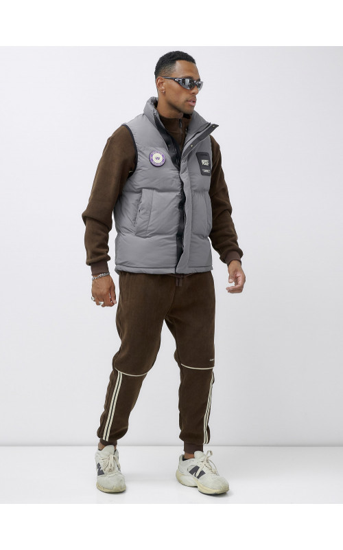 Мужской спортивный утеплённый жилет для активного отдыха