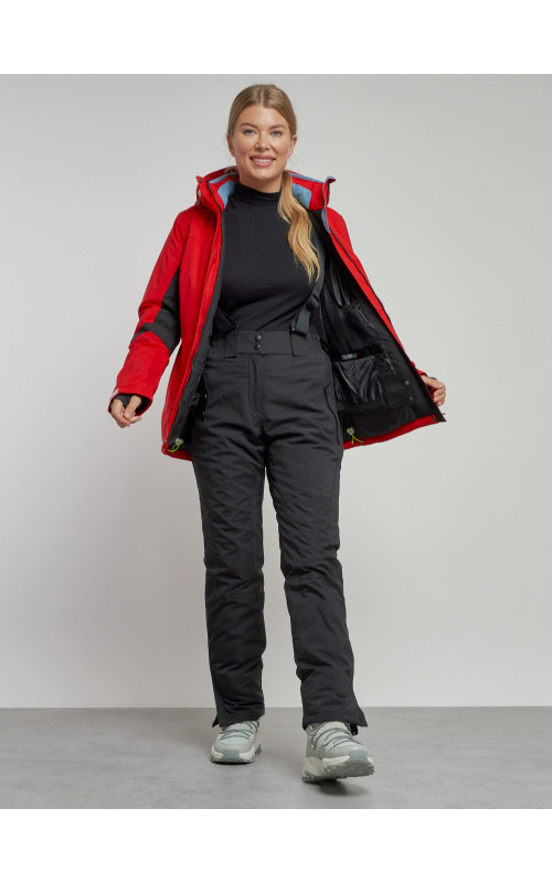 Женский горнолыжный костюм зимний красный для зимних видов спорта в Тюмени