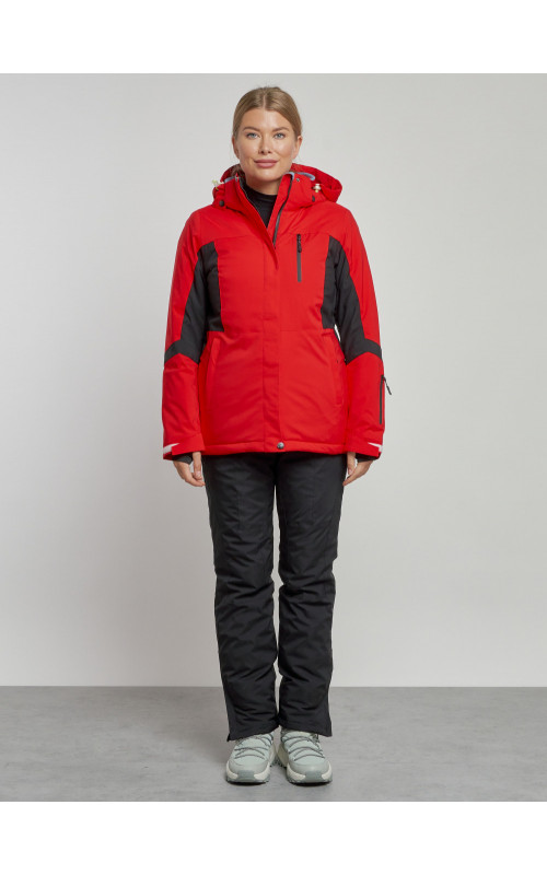 Женский горнолыжный костюм зимний красный для зимних видов спорта в Тюмени