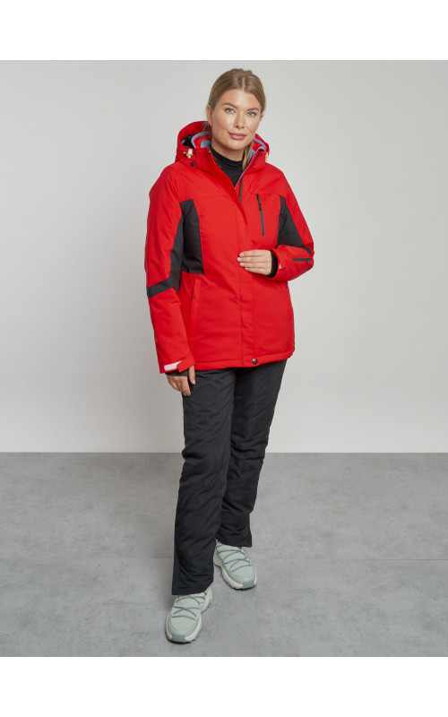 Женский горнолыжный костюм зимний красный для зимних видов спорта в Тюмени