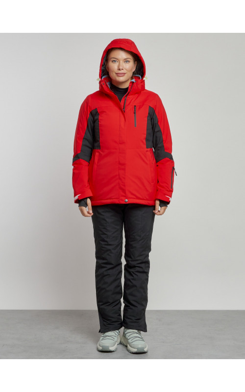 Женский горнолыжный костюм зимний красный для зимних видов спорта в Тюмени