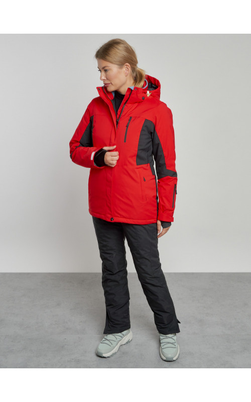 Женский горнолыжный костюм зимний красный для зимних видов спорта в Тюмени
