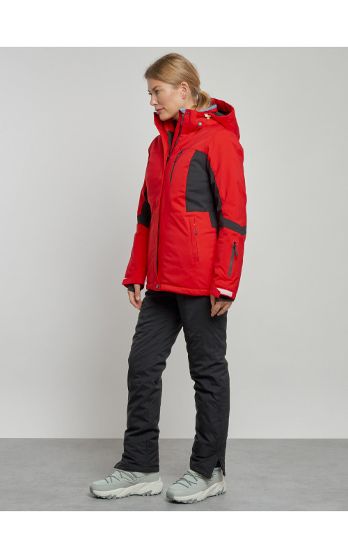 Женский горнолыжный костюм зимний красный для зимних видов спорта в Тюмени