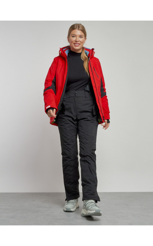 Женский горнолыжный костюм зимний красный для зимних видов спорта в Тюмени