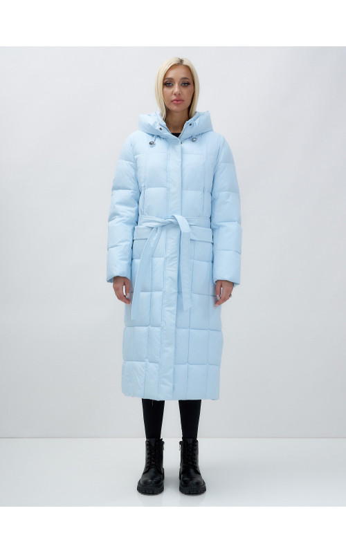 Длинный зимний пуховик для женщин.