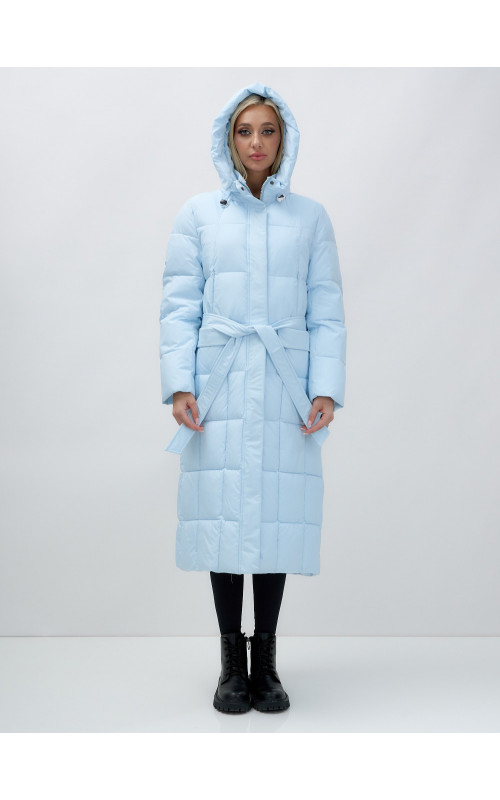 Длинный зимний пуховик для женщин.