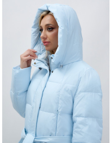 Длинный зимний пуховик для женщин.