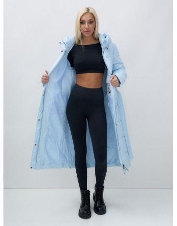 Длинный зимний пуховик для женщин.