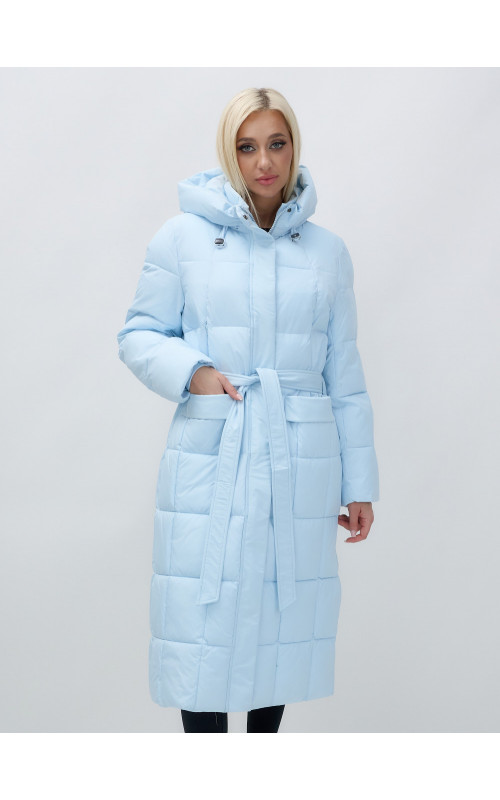 Длинный зимний пуховик для женщин.