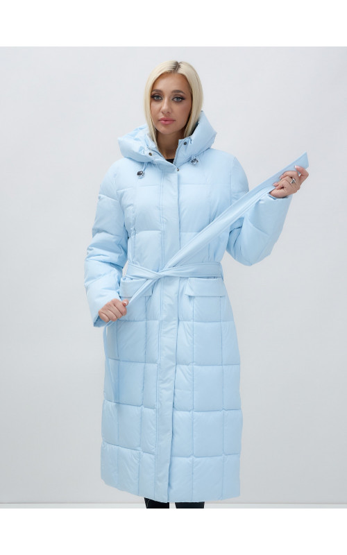 Длинный зимний пуховик для женщин.