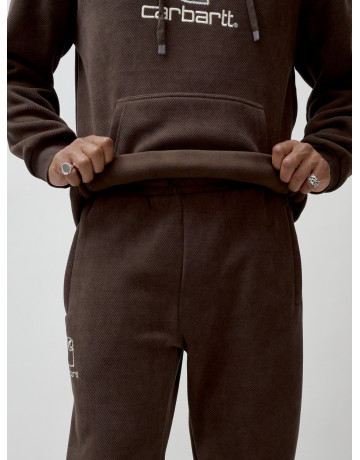 Мужской демисезонный спортивный костюм на флисе, коричневый, для спорта. в Тюмени