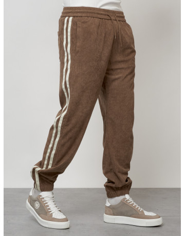 Мужской спортивный костюм из микровельвета, бежевый, для спорта. в Тюмени