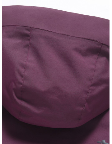 Женская зимняя парка с капюшоном, бордовая, для активного отдыха в Тюмени