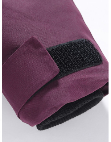 Женская зимняя парка с капюшоном, бордовая, для активного отдыха в Тюмени