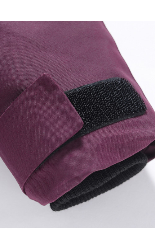 Женская зимняя парка с капюшоном, бордовая, для активного отдыха в Тюмени