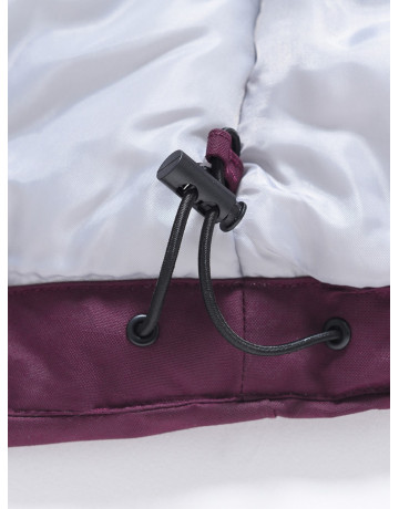 Женская зимняя парка с капюшоном, бордовая, для активного отдыха в Тюмени