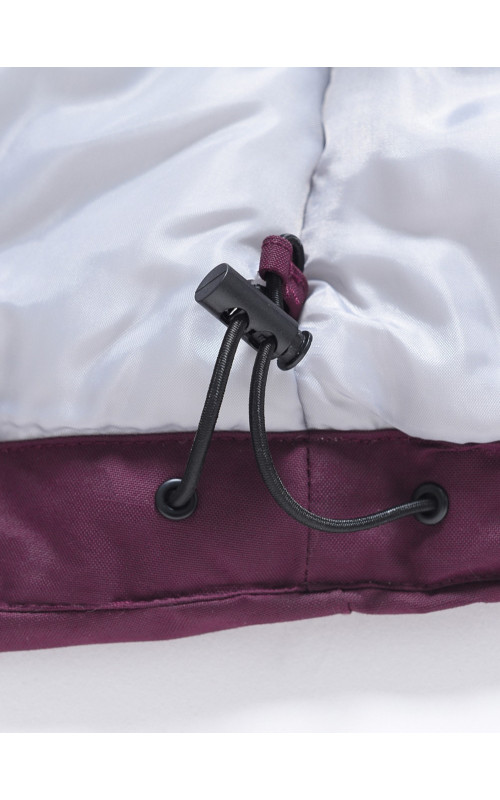 Женская зимняя парка с капюшоном, бордовая, для активного отдыха в Тюмени