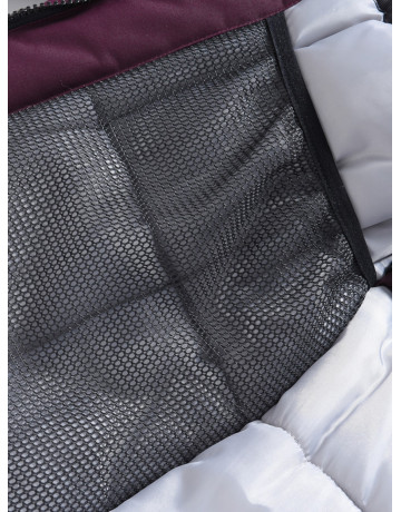 Женская зимняя парка с капюшоном, бордовая, для активного отдыха в Тюмени