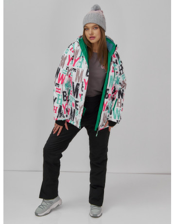 Женская горнолыжная куртка, цвет белый