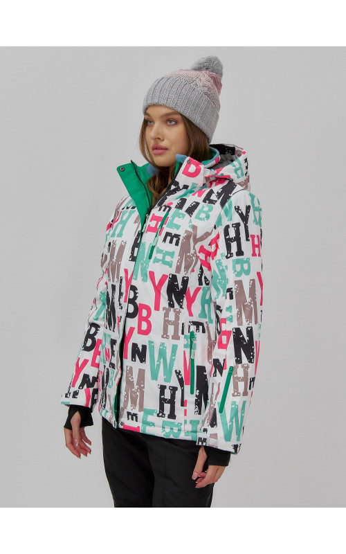 Женская горнолыжная куртка, цвет белый