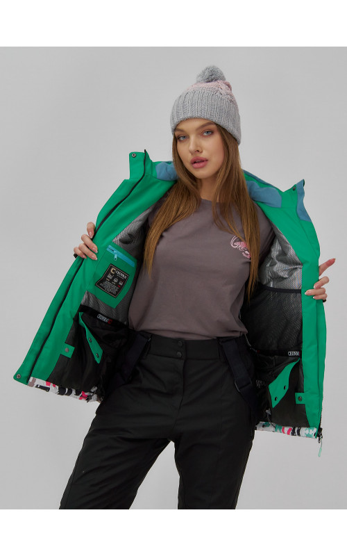 Женская горнолыжная куртка, цвет белый