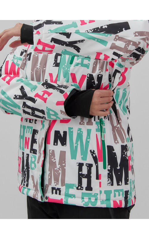 Женская горнолыжная куртка, цвет белый