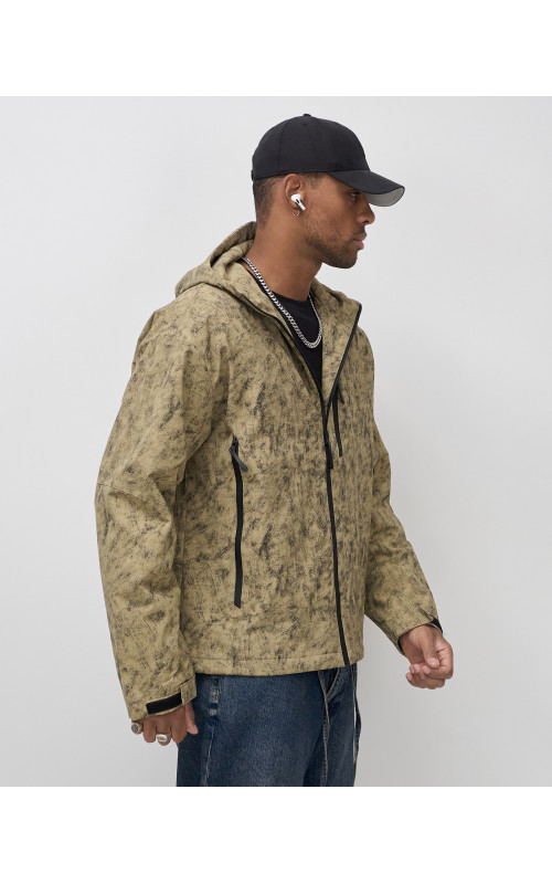 Мужская спортивная куртка для весны и осени, бежевый, для активного отдыха в Тюмени