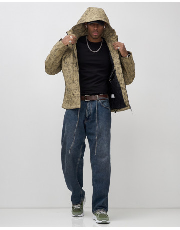 Мужская спортивная куртка для весны и осени, бежевый, для активного отдыха в Тюмени