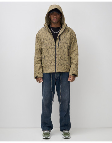 Мужская спортивная куртка для весны и осени, бежевый, для активного отдыха в Тюмени