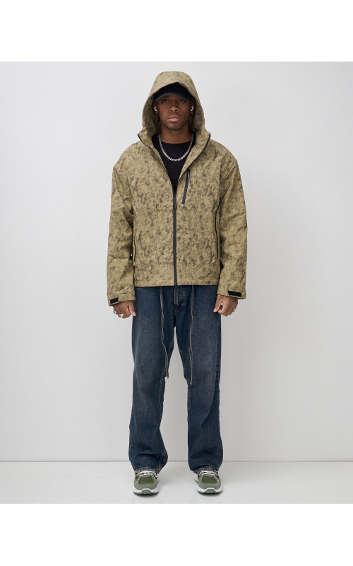 Мужская спортивная куртка для весны и осени, бежевый, для активного отдыха в Тюмени