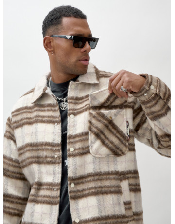 Ворсистая шерстяная рубашка для активного образа жизни