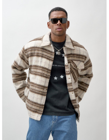 Ворсистая шерстяная рубашка для активного образа жизни