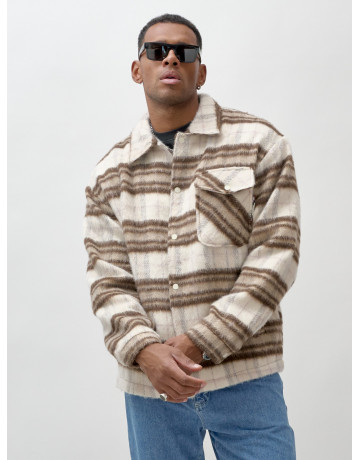 Ворсистая шерстяная рубашка для активного образа жизни