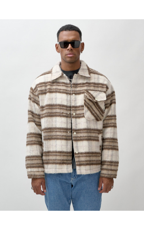 Ворсистая шерстяная рубашка для активного образа жизни