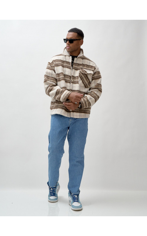 Ворсистая шерстяная рубашка для активного образа жизни